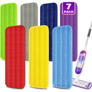 7 Count  Microfiber Mop Pads for Swiffer PowerMop -  Microfiber Wet Pads Refills PowerMop Pads Machine Washable Hard  Floor Mop Pads Replacement for 13''-15'' Spray Wet Mops
