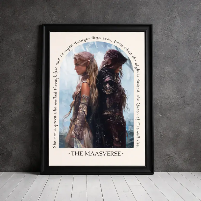 Aelin Galathynius Art Print, Throne of Glass Queen Poster