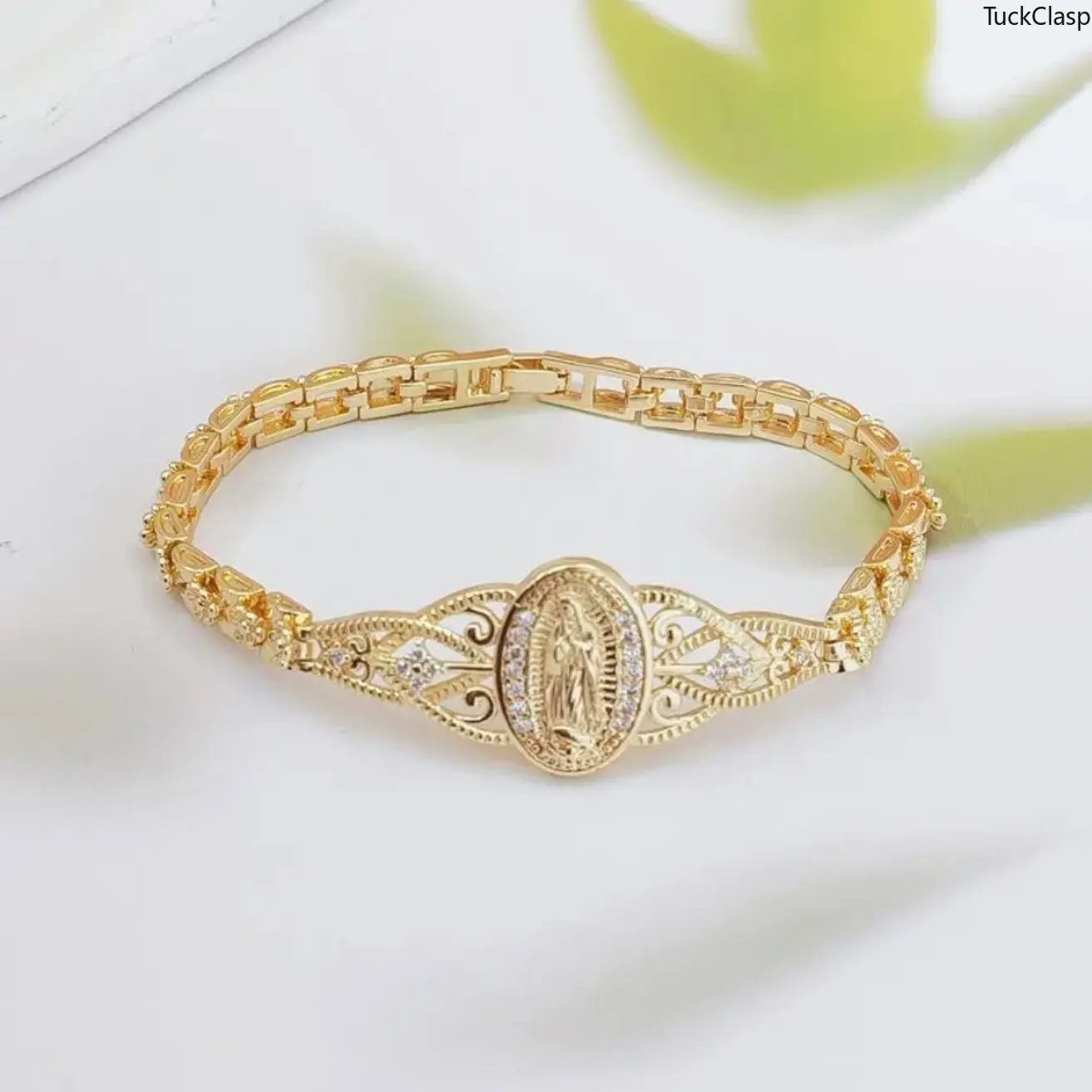 2026 Upgraded 14K Gold Plated Hypoallergenic Bracelet for Women, Non-Tarnish Trendy Jewelry, Elegant Everyday Accessory and Gift for Holidays and Special Occasions TikTokShopBlackFriday Thanksgiving Deal