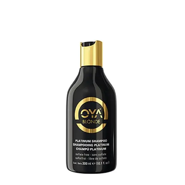 OYA Blonde Sulfate-Free Platinum Shampoo - with its cool violet base, is designed to prevent brassy tones in blondes and brunettes and yellow tones in gray hair