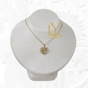 LaYaiBoutique #1698 14k Gold Plated Baby Footprint Necklace and Pendant High Quality