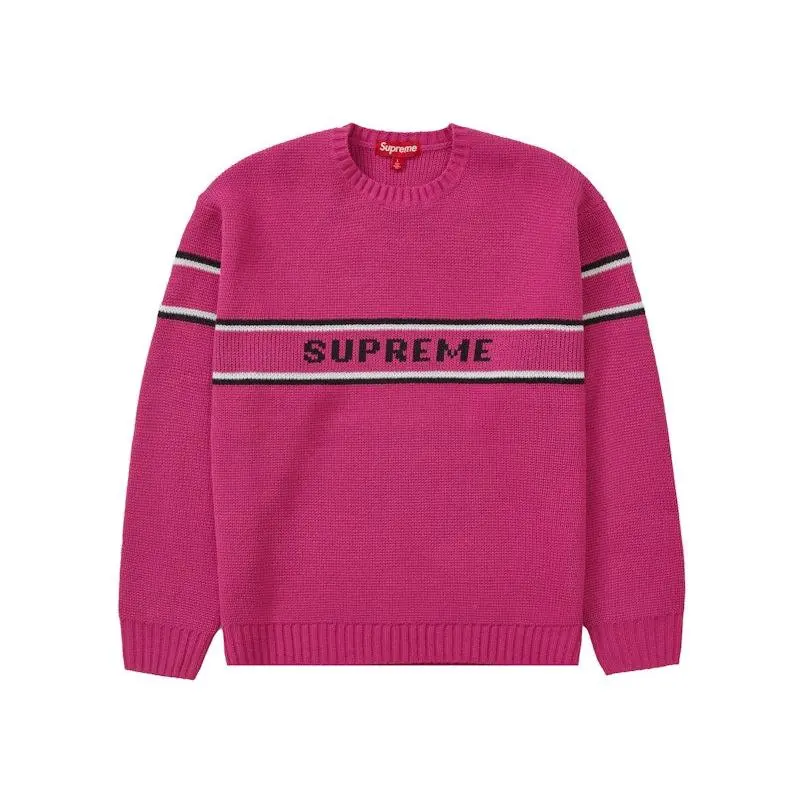 supreme pinstripe crewneck - TikTok Shop