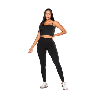 SMI1384 Black Legging for Women - Minimalist Design, High Performance Elastane, Seamfree Technology, Breathable Fabric, High Waist Support, Ideal for All Seasons & Active Wear