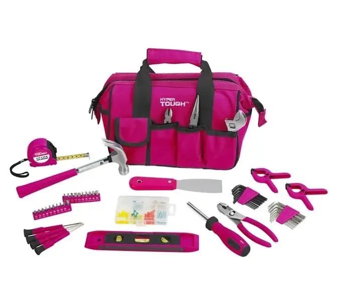 Hyper Tough 89-Piece Pink Household Tool Set, 9201 - TikTok Shop