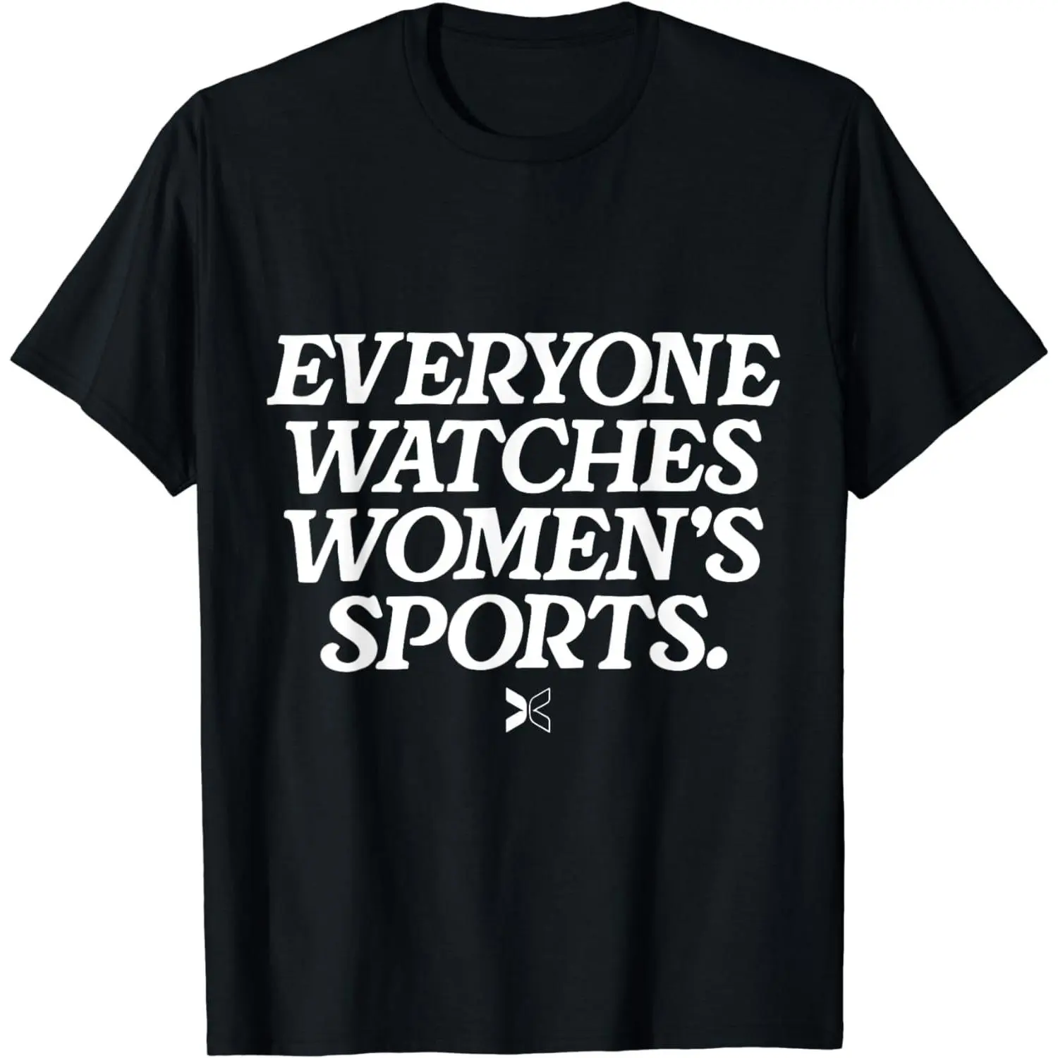 Casual Cotton Short Sleeve Stylish Design Monogram Print Unisex Tops "Everyone Watches Women'S Sports" T-Shirt For Men Women