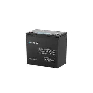 Renogy 12.8V 100Ah CORE Mini LiFePO4 Battery | BMS Protected, PSE Certified, 5,000+ Cycles, Large Capacity, Up to 8 Sub-Batteries for Parallel Vehicles