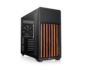 Thermaltake TR300 WS; Wood Trim; Mid Tower; 1x120mm PWM Fan Included; ATX/mATX/mITX Support; 360mm Radiator Support; 410mm GPU Clearance; 260mm PSU Clearance; 165mm Air Cooler Clearance; Black; CA-11M-00M1WN-WS