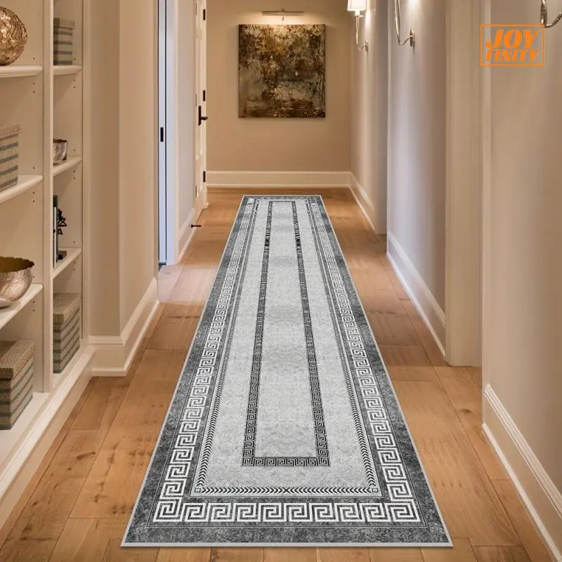 Joyfinity 1pc European Retro Vintage Area Rug - Machine-Washable Easy-Care Carpet, Hallway Runner Rug Ideal for Hallways, Home Decor