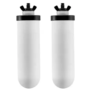 VEVOR Water Filters Replacement, Purification Elements, Ceramic Replacement Filters, Easy to Replace Water Filter, Gravity Water Filter System, Compatible with Most Brands, Pack of 2, White