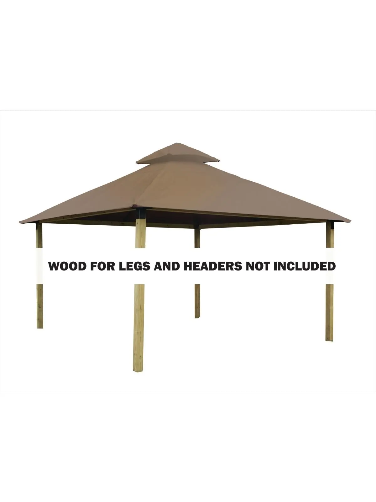 ACACIA AGOK14- LINEN 14 sq. ft. Gazebo Roof Framing & Mounting Kit with Linen Outdura Canopy