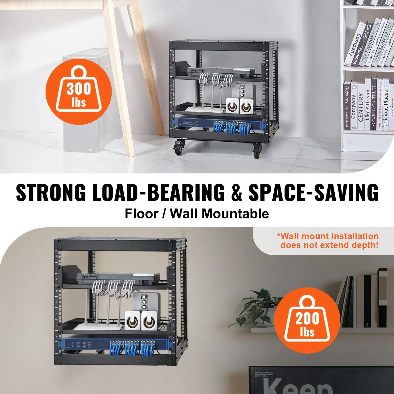 Spring new arrivals 9U 4 Post Open Frame Server Rack Network Enclosure ...