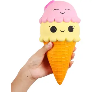 9.1 Inches Squishies Jumbo Slow Rising Kawaii Cute Squishies Ice Cream Cone Cake Scented of Decompression Toys Stress Relief Kid's Toys