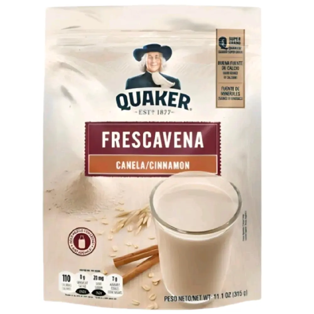 1 Bolsa Quaker Frescavena  Canela 315g Frescavena Cinnamon 315g From Guatemala