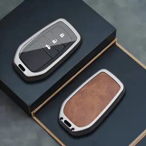 Alloy Car Key Case Cover Shell Fob for Toyota Models, Durable Protective Accessory, Fits Gr Rav4, Crown, Hilux, Fortuner, Corolla, Se, Camry, Yaris, Land Cruiser, Prado, Venza, Car Key Protector, Car Key Holder