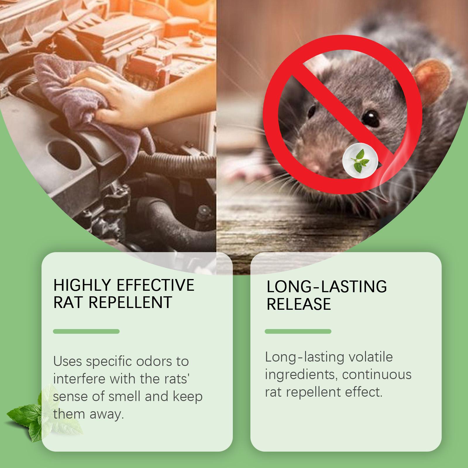 Buy 10 get 20 Packs Popular Natural Rodent Repellent Balls! Infused with peppermint and lemon oil, these balls effectively deter squirrels, rats, spiders, and other pests. Safe, long - lasting, and easy - to - use for both indoor and outdoor applications.