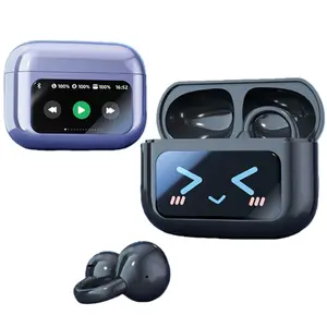 New M100 In-Ear Touch Smart Color Screen Bluetooth Earphones Noise Cancelling Hi-Fi Sound for Running Sports Universal Audio Electronic Earbud Headset with Long Battery Life