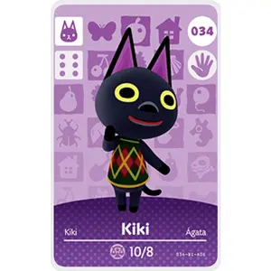 Kiki - Villager NFC Card for Animal Crossing New Horizons Amiibo