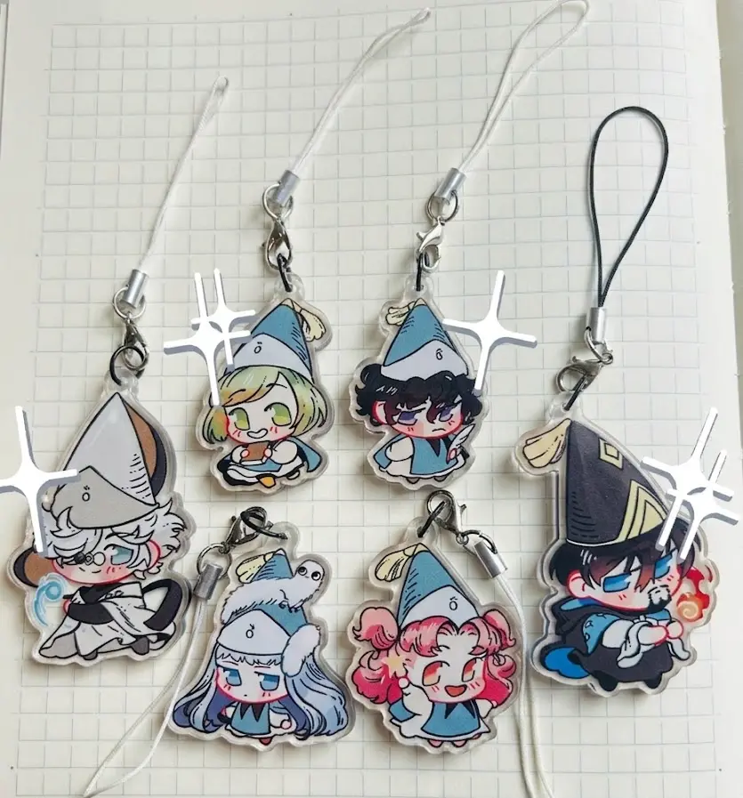 Witch Hat Atelier Wooden Acrylic Keychains , Great For Daily Use Or As Thoughtful Little Gifts For Your Friends And Yourself Aesthetic Keychain