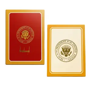 President Donald Trump Signature President Seal Presidential Red Playing Cards Deck