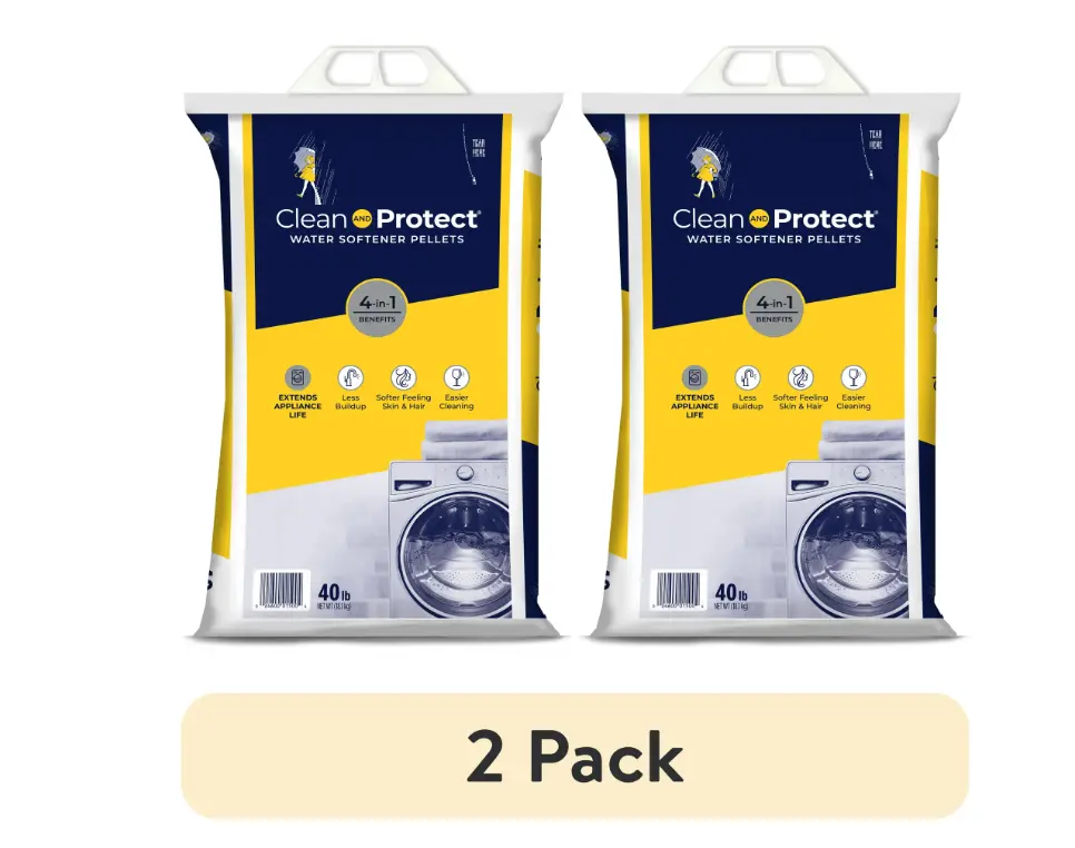 Clean and Protect Water Softener Salt Pellets 40 lb Bag - Effective Water Softening Solution Clean and Protect Water Softener Salt Pellets 40 lb Bag - Effective Water Softening Solution