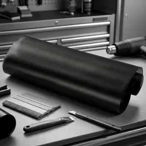 Matte Black Car Headlight Tint Film, Self-Adhesive Easy Install & Remove, Waterproof Heat-Resistant Uv Protection Scratch Guard, for Headlights Tail Lights, Fits Sedan SUV Truck