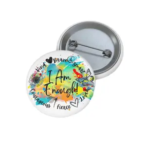 Custom Pin Button - Personalized Button for Clothing and Accessories