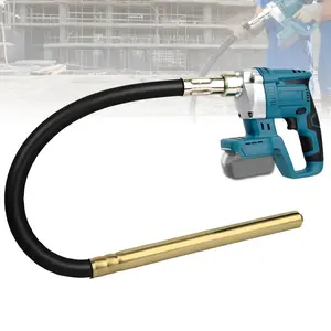 Handheld Concrete Vibrating Tool Compatible with Makita 18V Battery(No Battery), 600W Cordless Electric Concrete Vibrating w/3.8ft Shaft Rod, Portable Pencil Cement Vibrating Remove Bubble