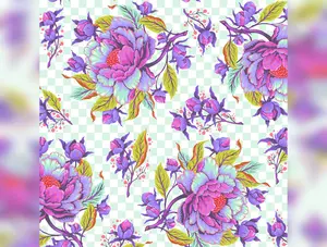 Untamed | Peony for Your Thoughts - Nova with Neon Accents by Tula Pink for Free Spirit | PWTP235.NOVA