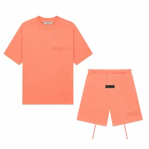 Fear of God Essential Coral Tee and Shorts Set