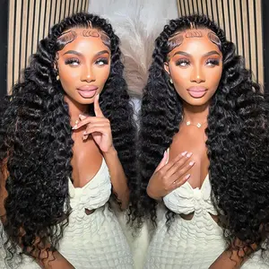 【Today Only】Alipearl Hair Dutch Pre Braided Deep Wave Stylist Wig Ready To Go Glueless 13x4 Lace Frontal Wig Pre Styled Pre Everything Wig Valentine Musts