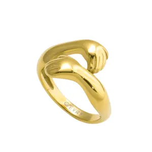 EVRY JEWELS Gold or Silver Plated Women's Hypoallergenic Empathy Ring