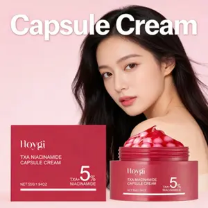 HOYGI Capsule Cream Niacinamide & Tranexamic Acid Hydrating Moisturizing Face Cream for All Skin Types Gentle Hydration