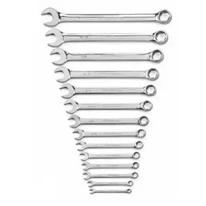 Apex Tool Group KD81924 14 PC SAE Full Polish Combination Non-Ratcheting
