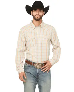 Cody James Men's Men'S Tanhue Plaid Print Long Sleeve Snap Western Shirt - Cjsu25w27-Snd-T