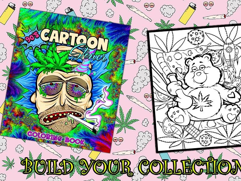 Stoner Coloring Book: Trippy Psychedelic Stoner 420 Coloring Pages For Adults With Many Favorite Characters For Stress Relief