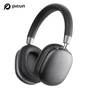 Picun F5 ANC Wireless Headphones, Bluetooth 5.4 Low-Latency, -35dB Noise Cancellation, Electronic Connection, Hi-Fi Audio, Custom EQ, Comfortable for Travel & Work Connection Electronic Headset