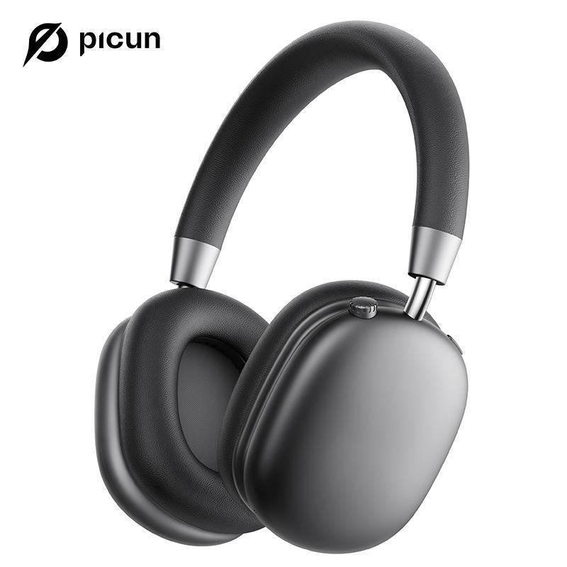 Picun F5 ANC Wireless Headphones, Bluetooth 5.4 Low-Latency, -35dB Noise Cancellation, Electronic Connection, Hi-Fi Audi