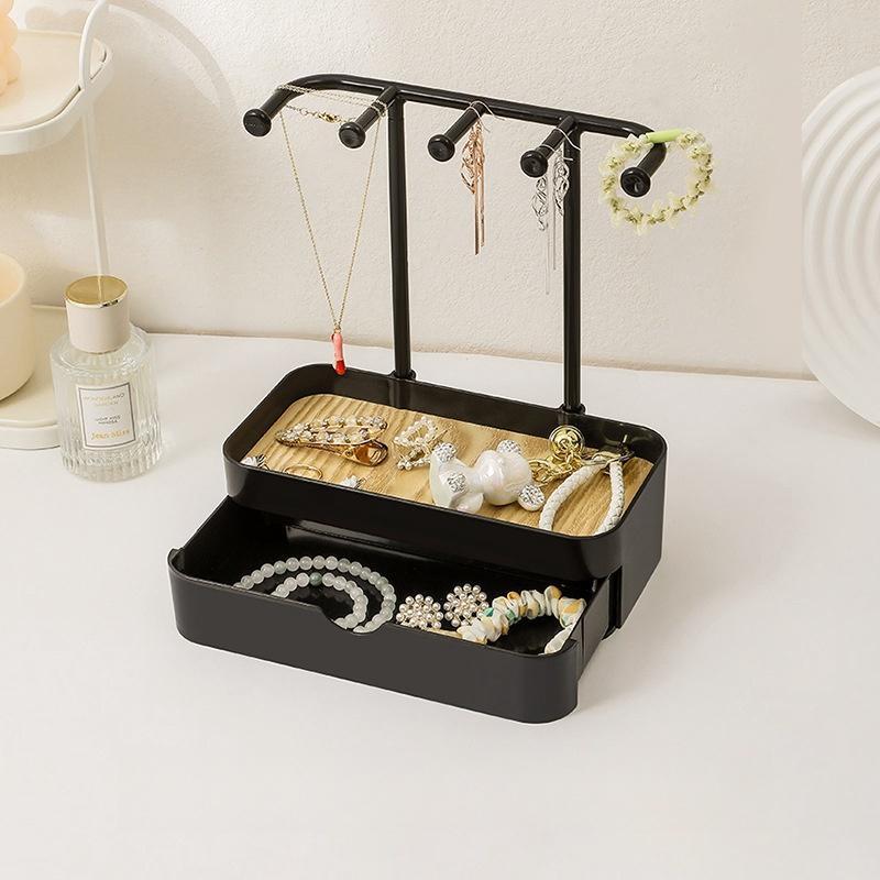 Double Layer Jewelry Storage Rack, 1 Count Jewelry Organizer, Jewelry ...