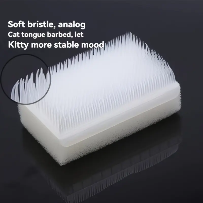 1 soft cat tongue-shaped comb – mimics a female cat's tongue and ...