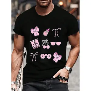 100% Cotton Ophthalmic Tech Coquette Bow Optometry Girly Ophthalmologist T-Shirt Women's Men's Graphic Tee Crew Neck summer vacation Tops