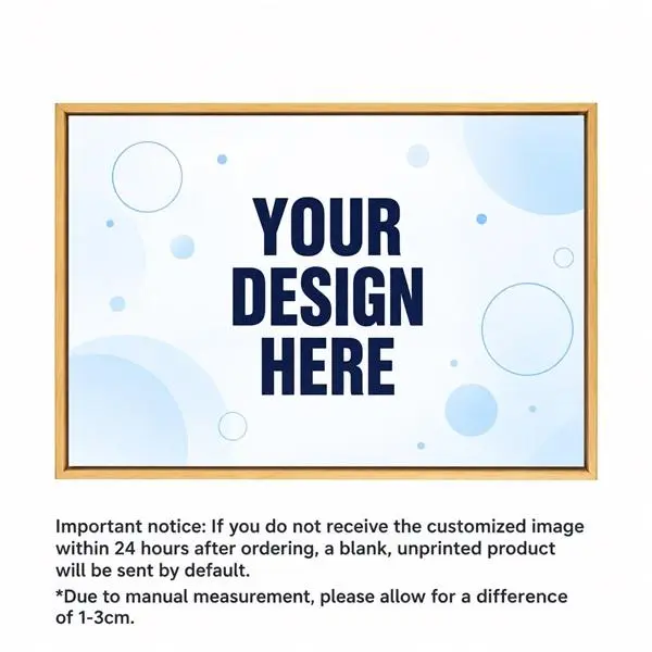 [Made-to-Order]Custom decorative art: horizontal floating-frame piece (5:4 aspect ratio). Please create your design within the blue bubble area.