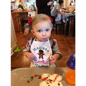 Personalized Cookie Making Crew Apron, Christmas Apron, Christmas Lights Apron, Cookie Apron, Christmas Gift, Christmas cookie apron