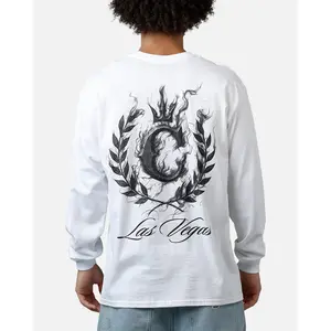Culture Kings Smoke Long Sleeve T-Shirt White