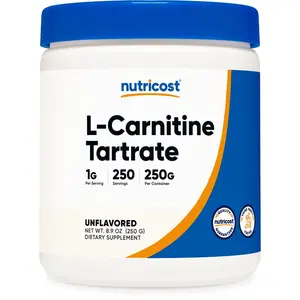 Nutricost L-Carnitine Tartrate Powder (250 Grams) - 1 Gram per Serving