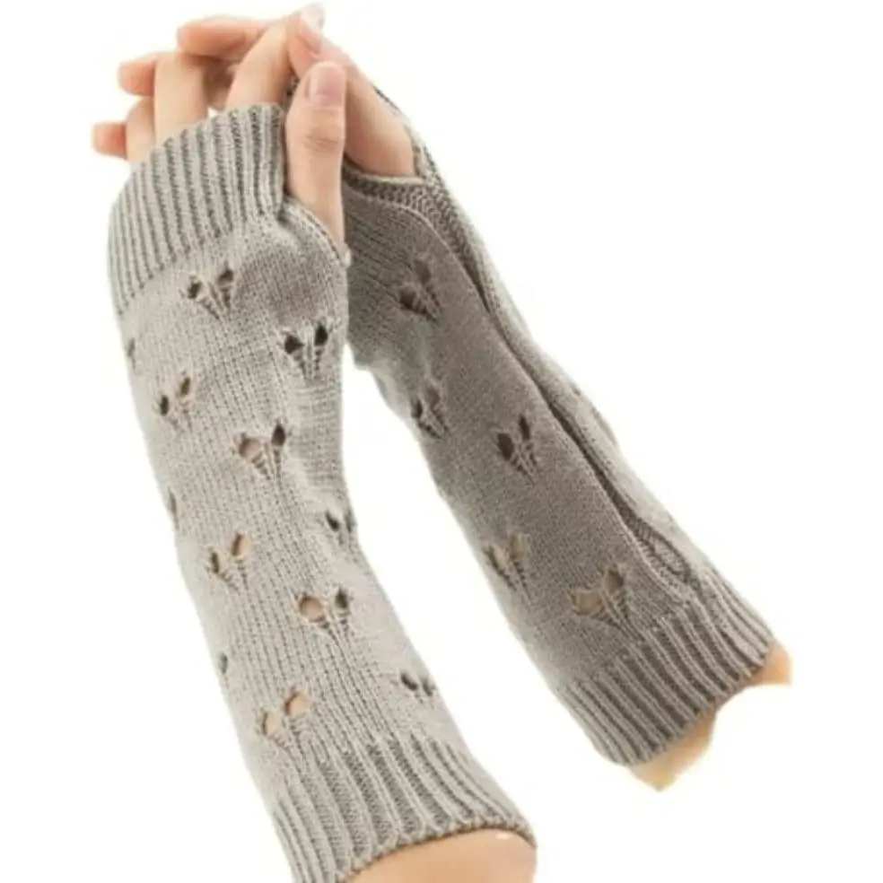 Baby Long Ripped Arm Warmers, Crochet Fingerless Gloves, Funky Fairy Grunge Aesthetic Accessories for Fashion Lovers