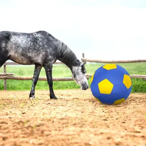 Pet Interactive Toy Ball Elastic Training Dog Ball Football Design with Inflatable Pump, No Battery Required, Model Xinghao Mc250702