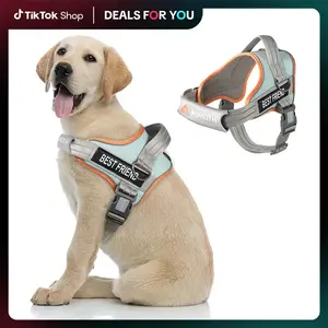 #DealsForYouDaysAUROTH No Pull Dog Harness Straps, Safety Harnesses for Dogs – Soft Padded Service Vest, Reflective, Adjustable, Easy On & Off – Ideal for Walking & Training, Fits Small, Medium & Large Dogs