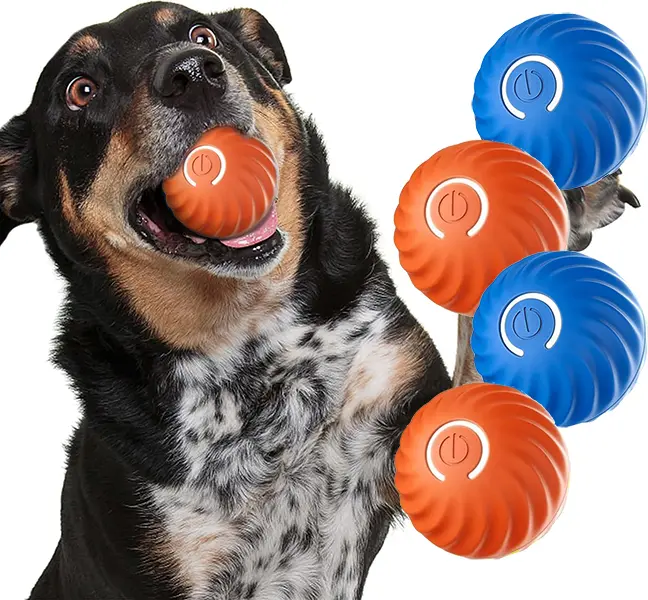 2026 Upgraded Smart Interactive Dog Toy - Automatic rolling ball，Suitable for puppies and small to medium-sized to large-sized dogs，Intelligent jumping - Balls that can move, bounce and rotate automatically. Vibration function-GTTQ, Ball Toy Balls, Intera