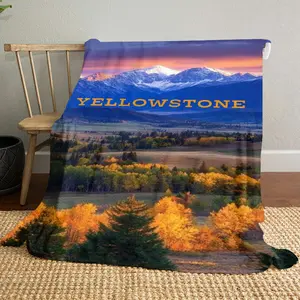 Yellowstone Season16 patterned printed blanket, blanket for living room, bedroom, office and lunch break, portable blanket suitable for all four seasons, holiday gift for family and friends, Christ