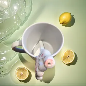 Ceramic Toe Straw Novelty Drink Straw Reusable Eco Friendly Weird & Funny Gag Gift for Prank Lovers Bartenders Unique White Elephant Gift Drinkware Handmade